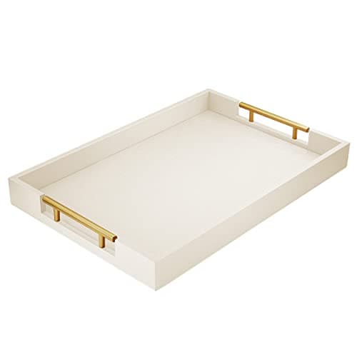 ATZYmolin Leather Serving Tray, 17 x 12 in (ST002)