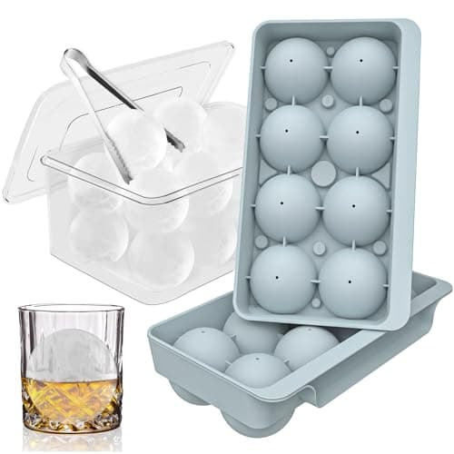 WIBIMEN 2.5-Inch Round Ice Cube Molds, 2-Pack (ICBT2023B)