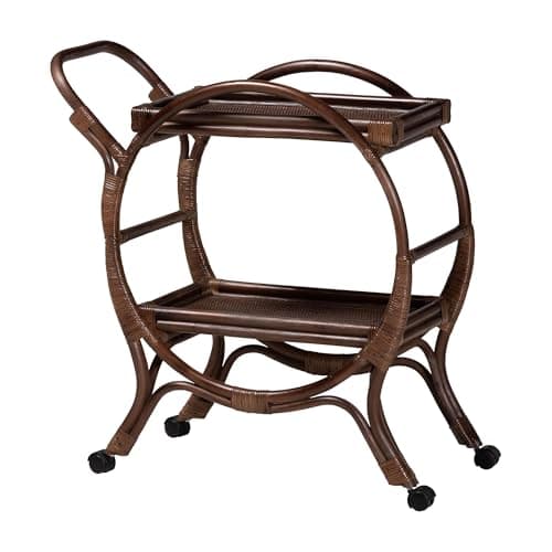 bali & pari Selah Natural Rattan Cart (273-14798-AMZ)