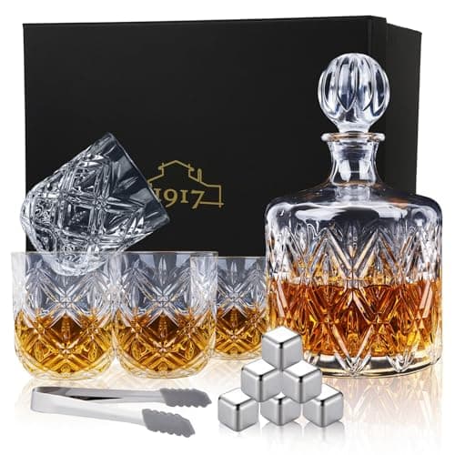 1917 Lead-Free Crystal Whiskey Decanter Set, 37 oz (41241-240)
