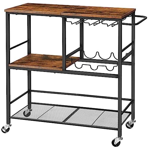 HOOBRO 29.5-inch 3-Tier Serving Cart (BF21TC01)