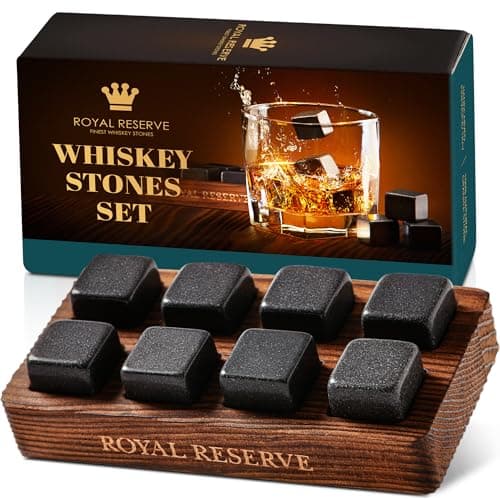 Royal Reserve Granite Whiskey Stones, Set of 8
